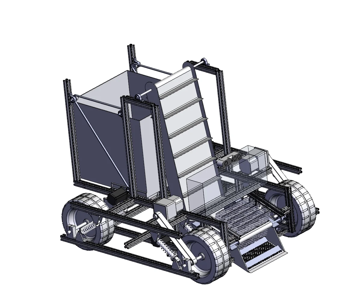 全自动沙滩垃圾清理小车