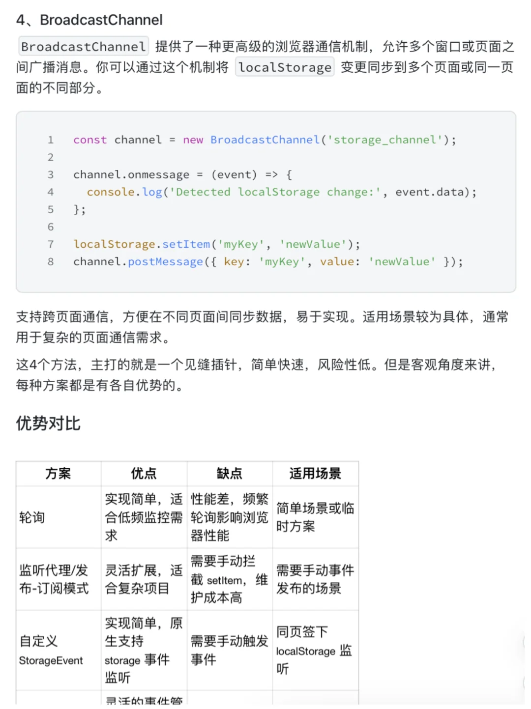 LocalStorage 也能被监听？