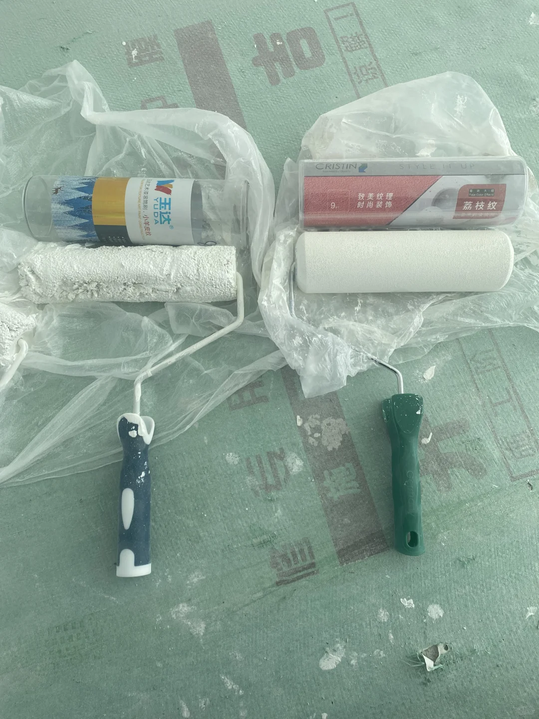 普通乳胶漆用五块钱刷出来的纹理感