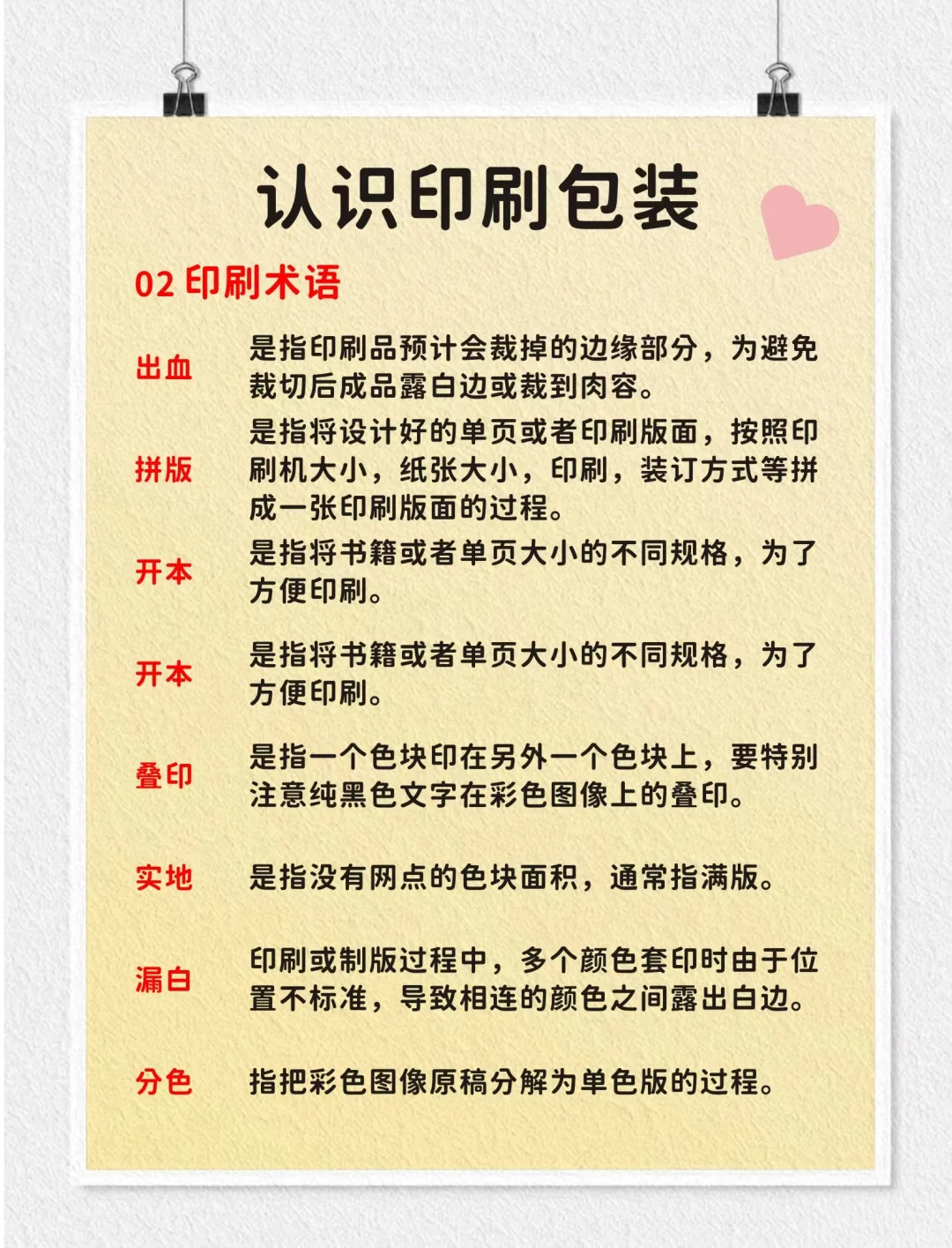 印刷工艺的基本流程都有那些