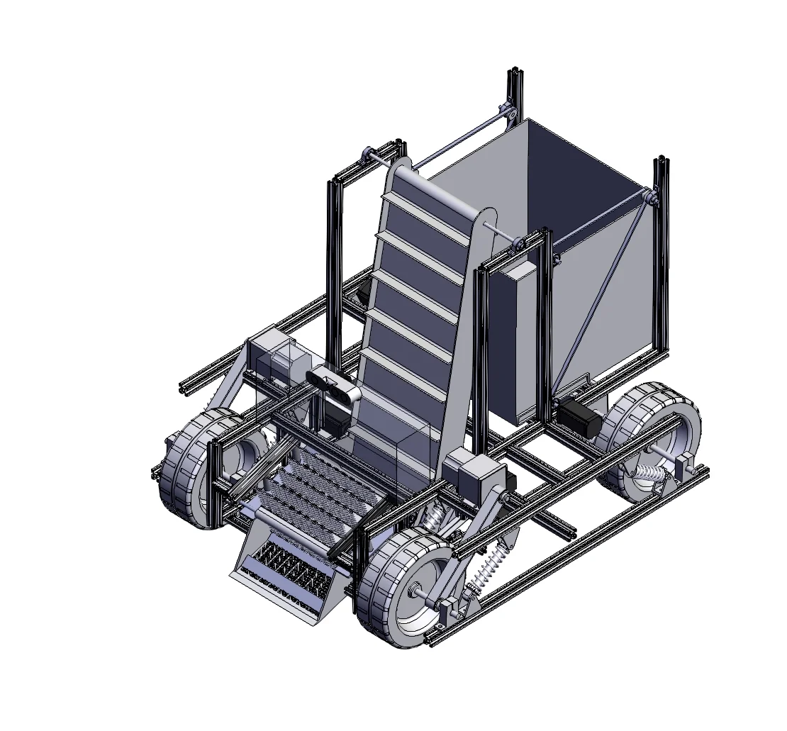 全自动沙滩垃圾清理小车
