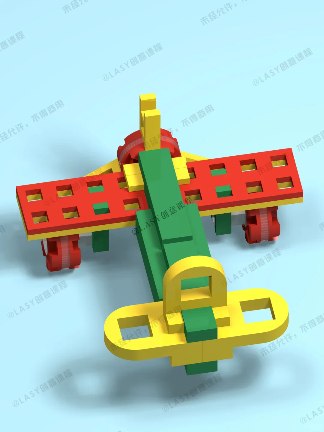 LASY创意课程92｜? 双翼螺旋桨飞机的魅力！