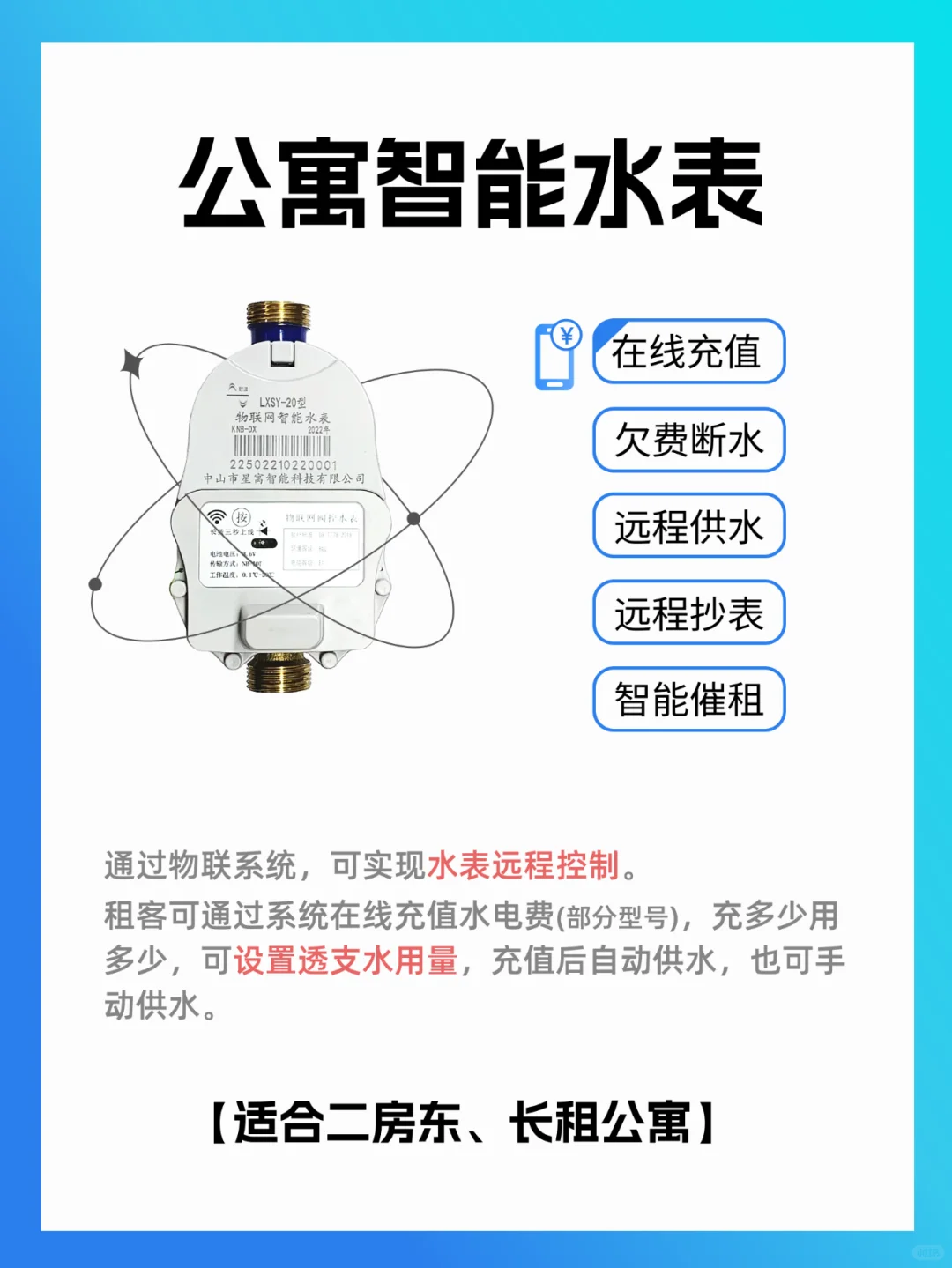 长租公寓三件套:智能门锁水电表,收租神器