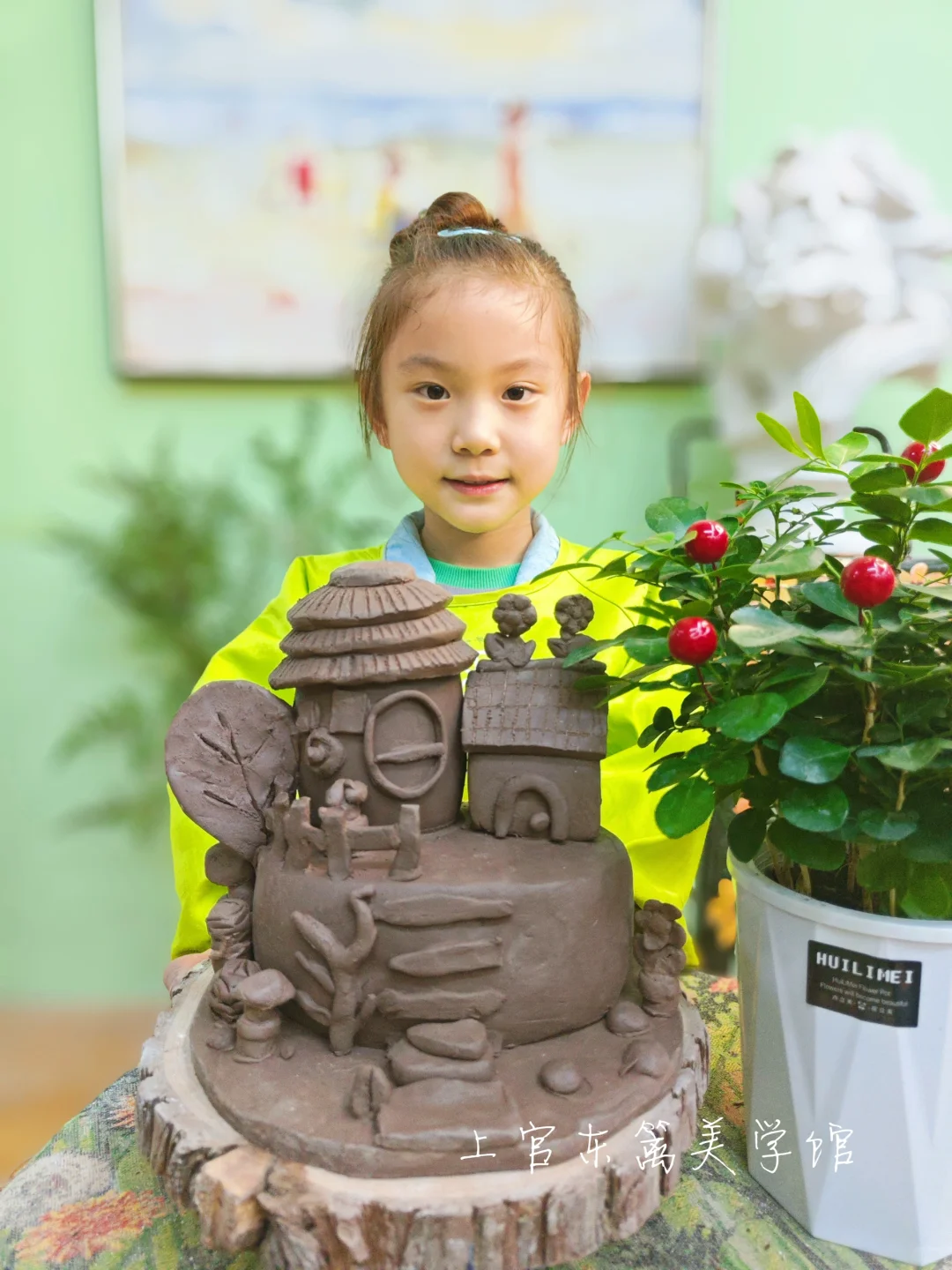 儿童陶艺 | 原创陶艺雕塑房屋系列 全部空心