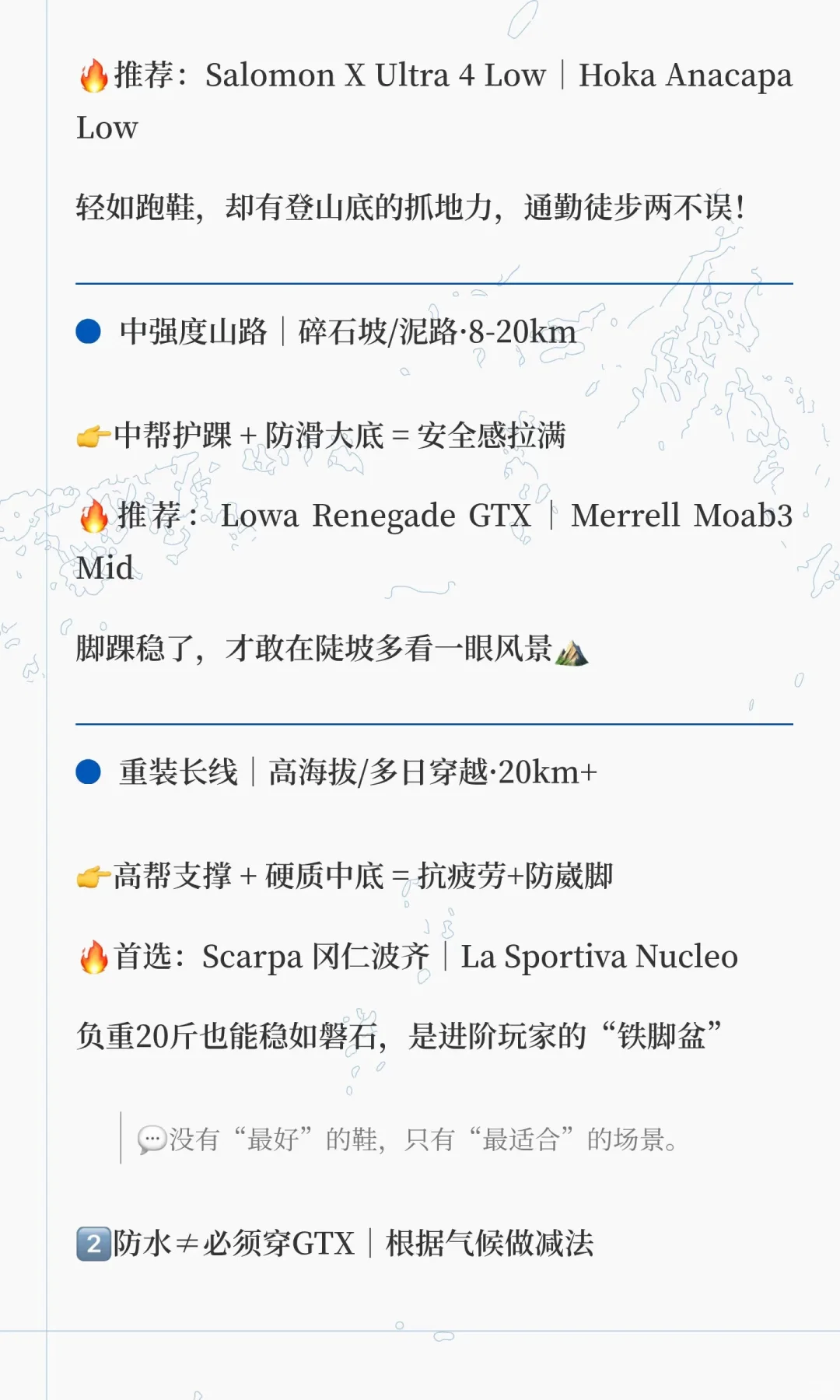 户外知识|徒步鞋，怎么选怎么穿？新手必看