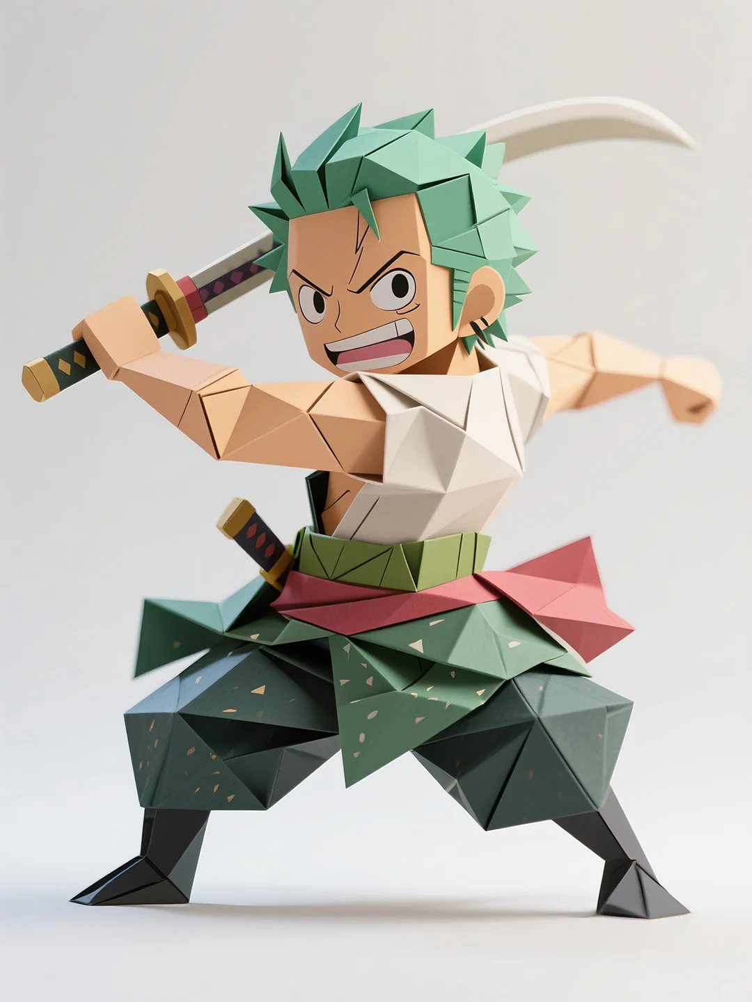 一些折纸风格的动漫人物丨AI绘画丨30集