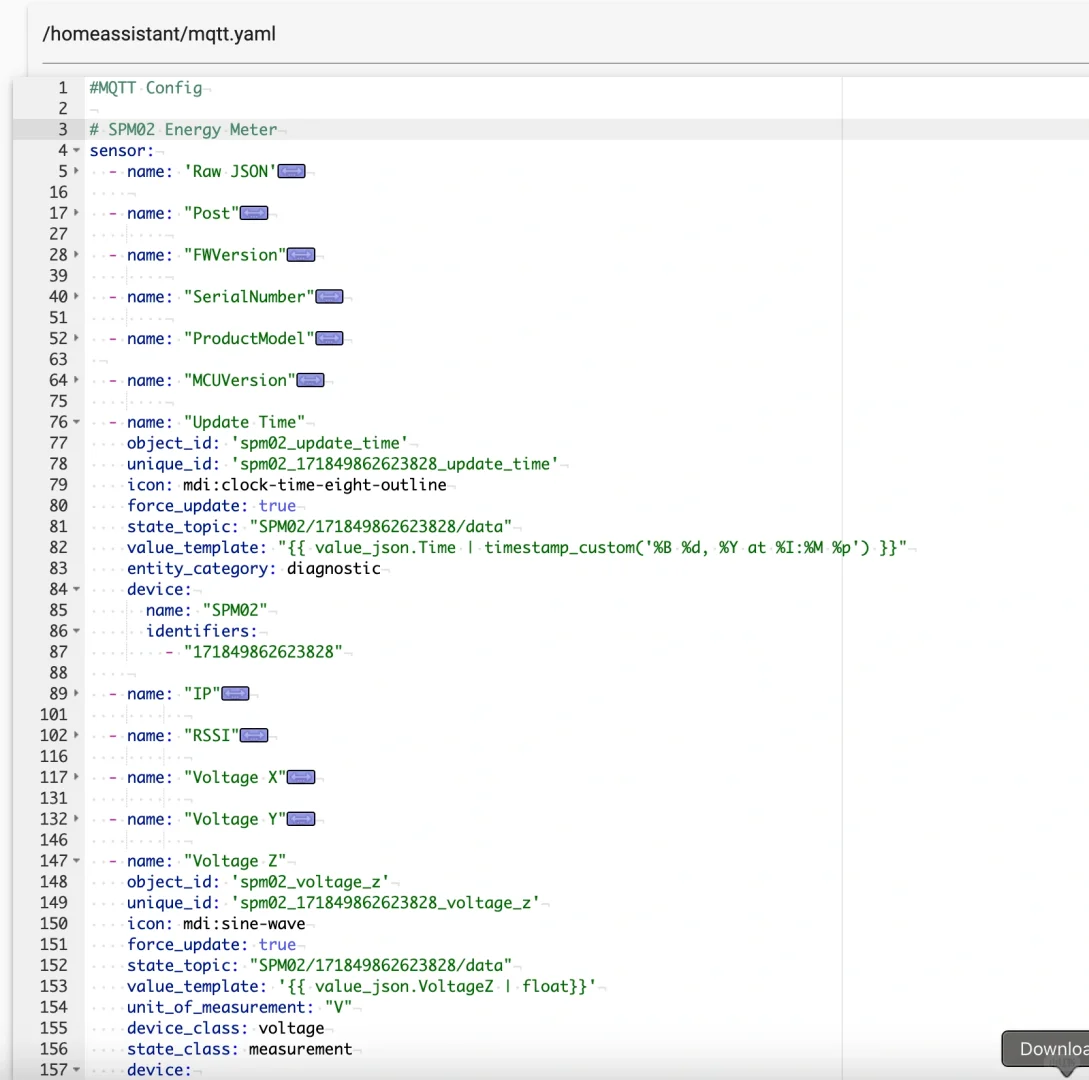 三相电表接入Home Assistant
