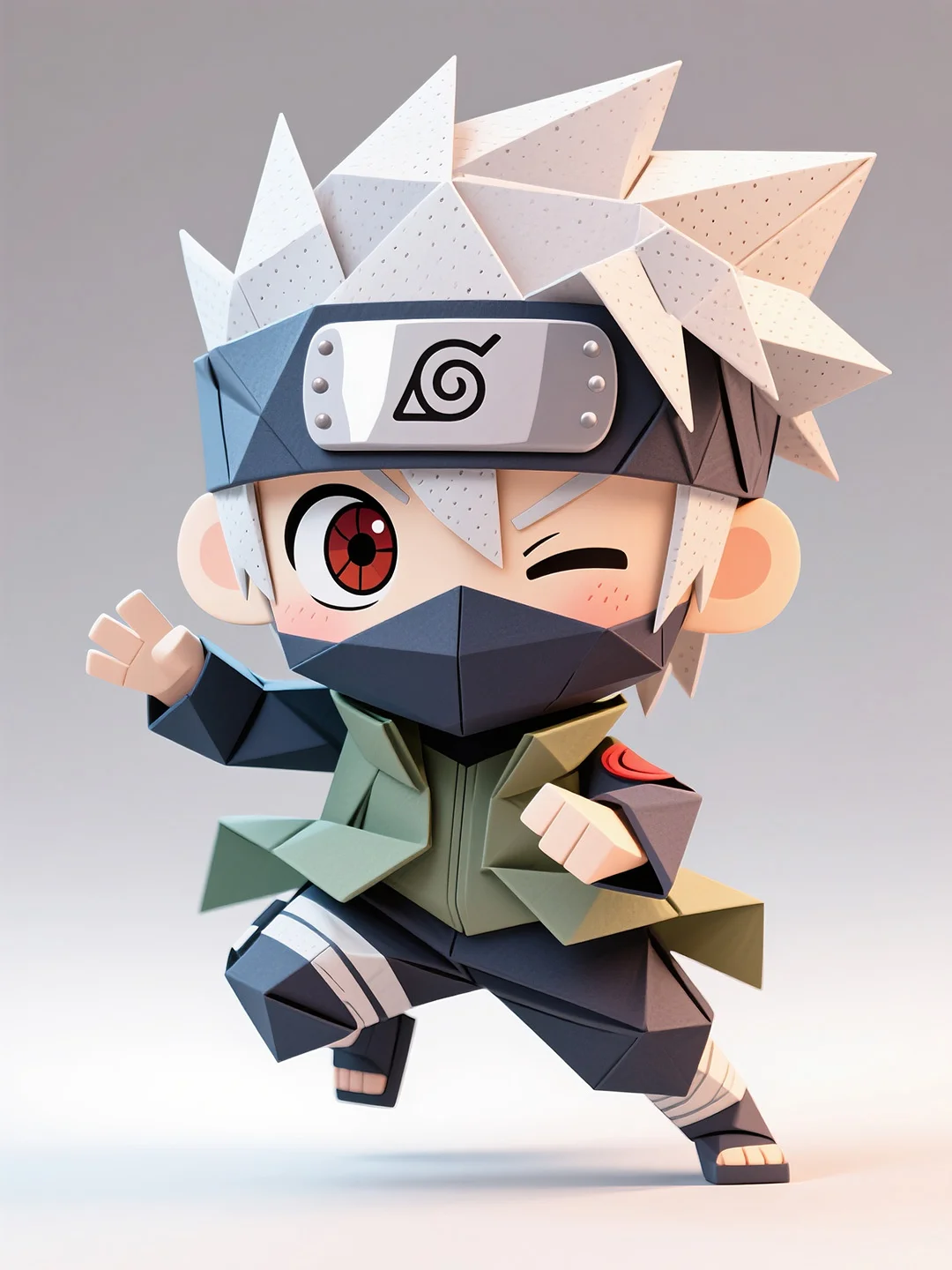 一些折纸风格的动漫人物丨AI绘画丨30集