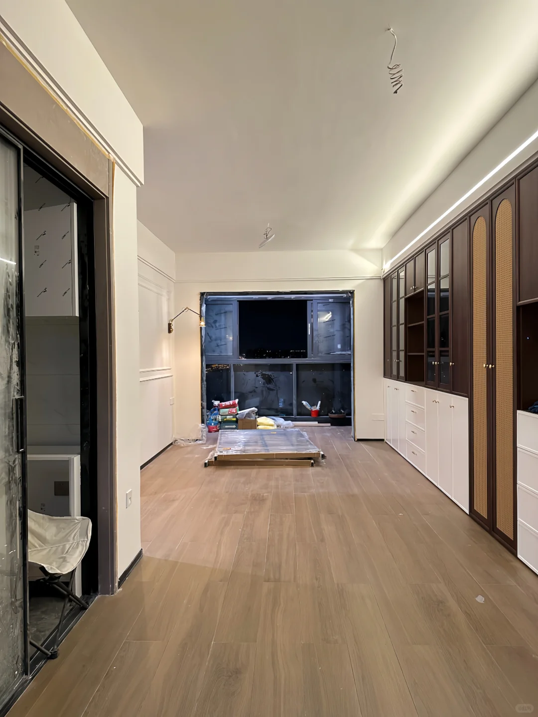 我家的中古风整墙柜?好用到不想换房