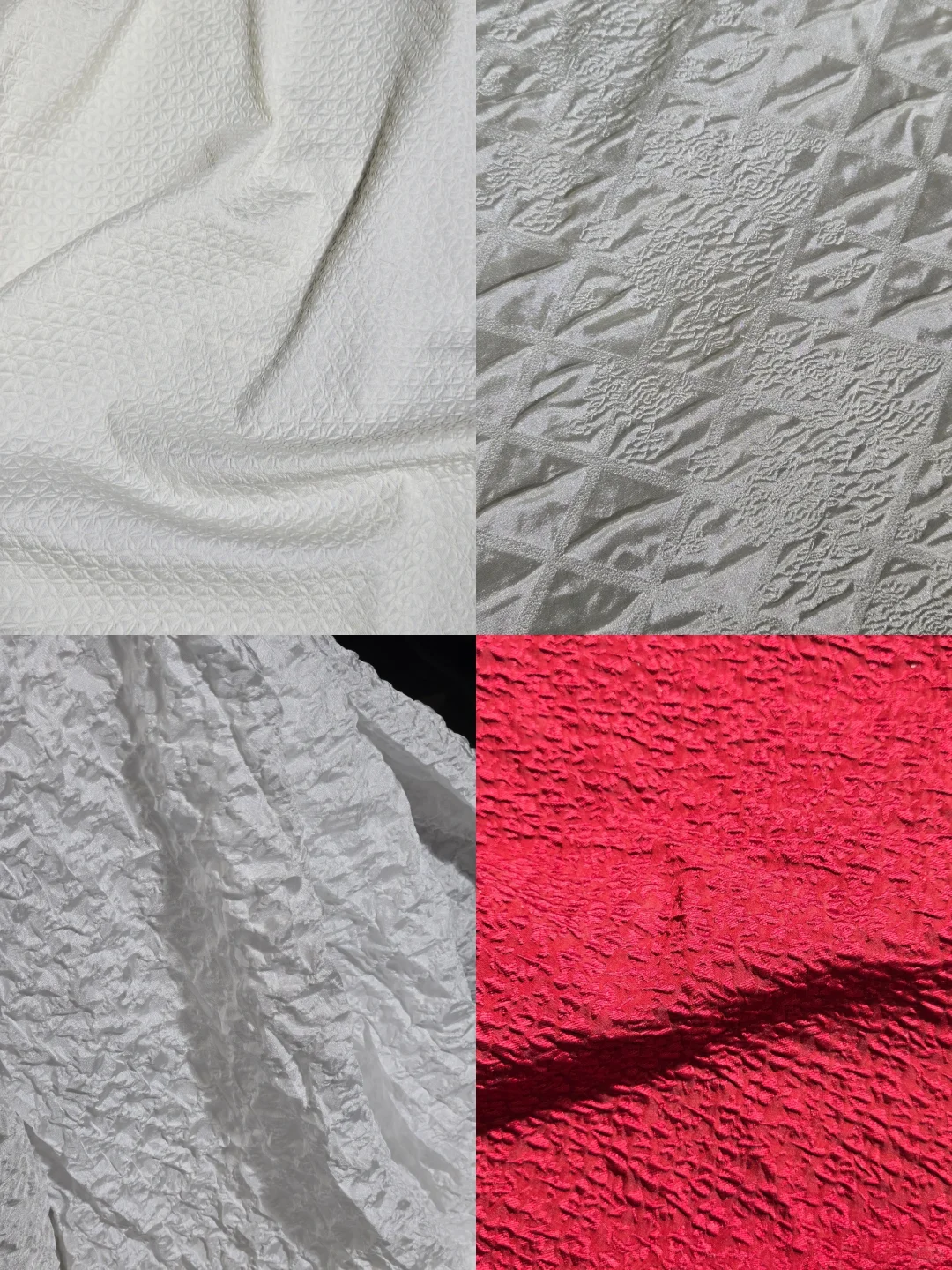?小众面料分享：褶皱浮雕提花