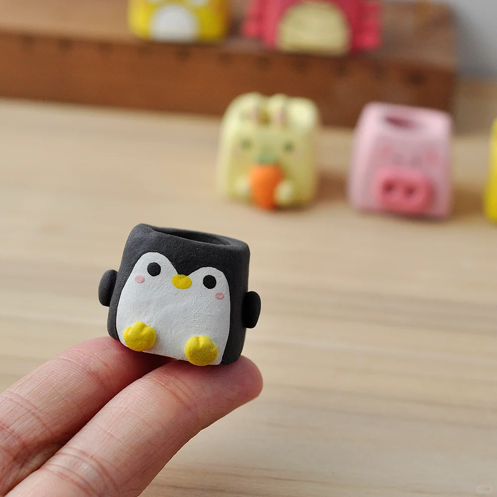 指尖多肉盆 | 梯形小动物系列