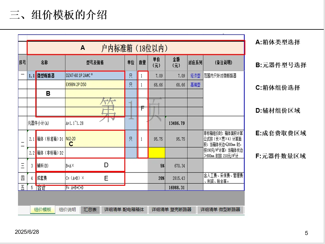 配电箱报价神器！输参数直接出总价