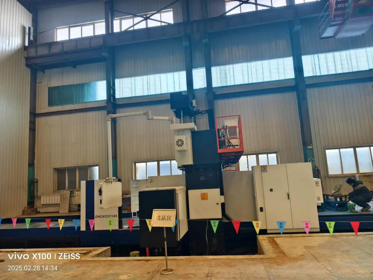 数控龙门铣床落地客户现场