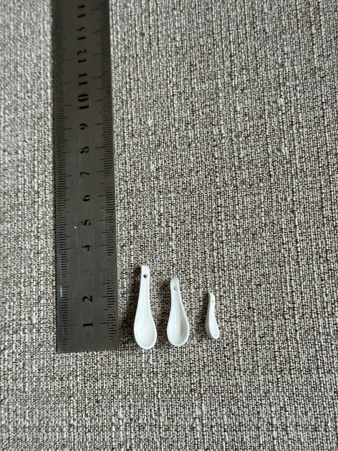 【微缩】陶瓷小勺 3尺寸1.6cm 2.5cm3.1cm