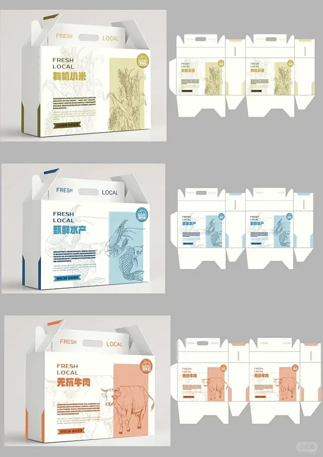 刀版图/包装设计 /平面设计