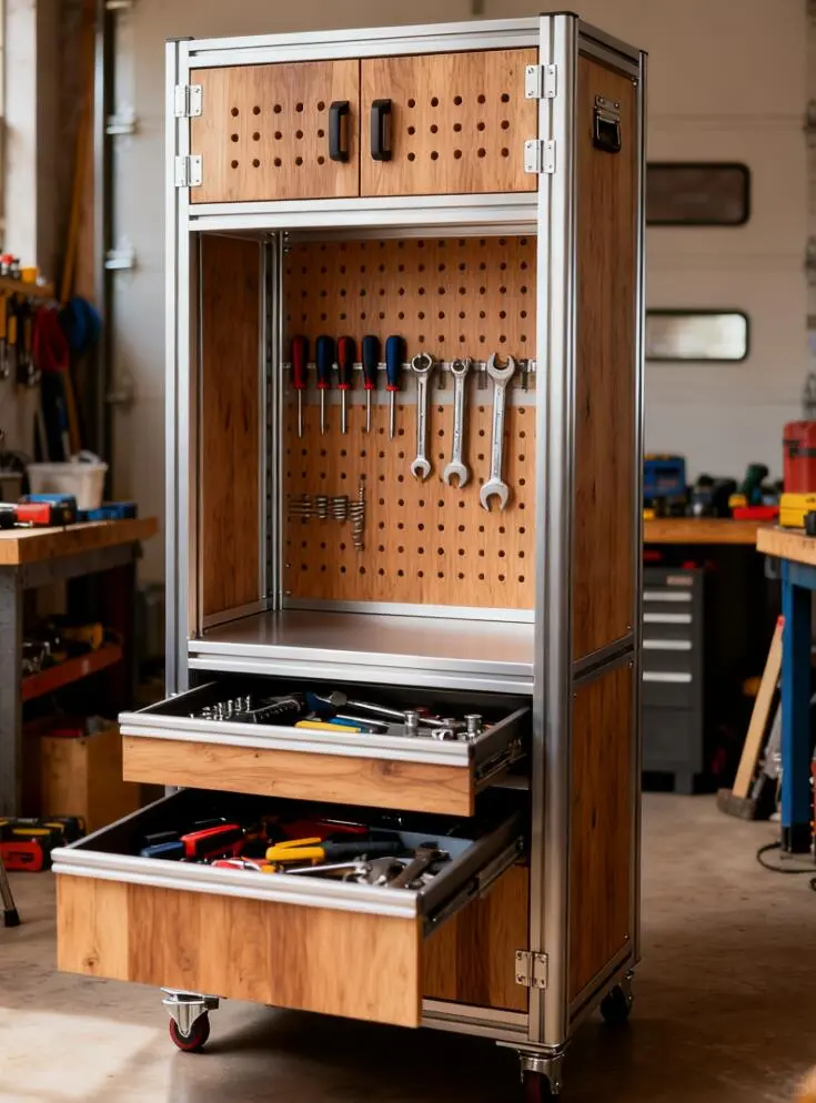 ?工具控狂喜！这工具柜秒变工业风实验室