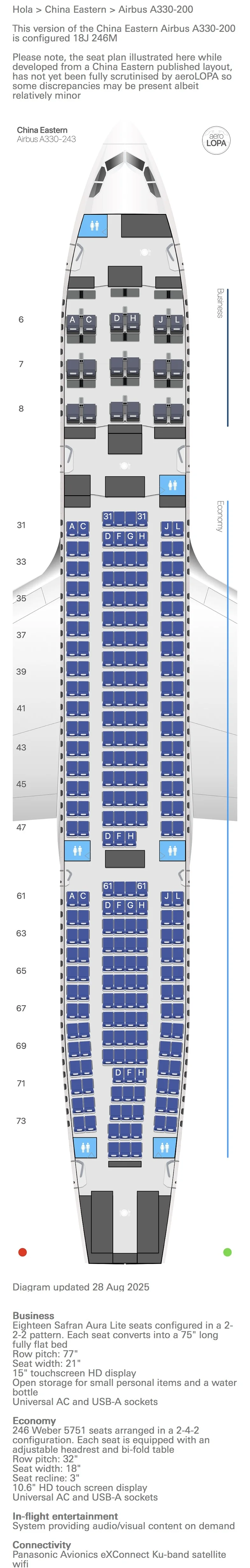 东航宽体机选座图