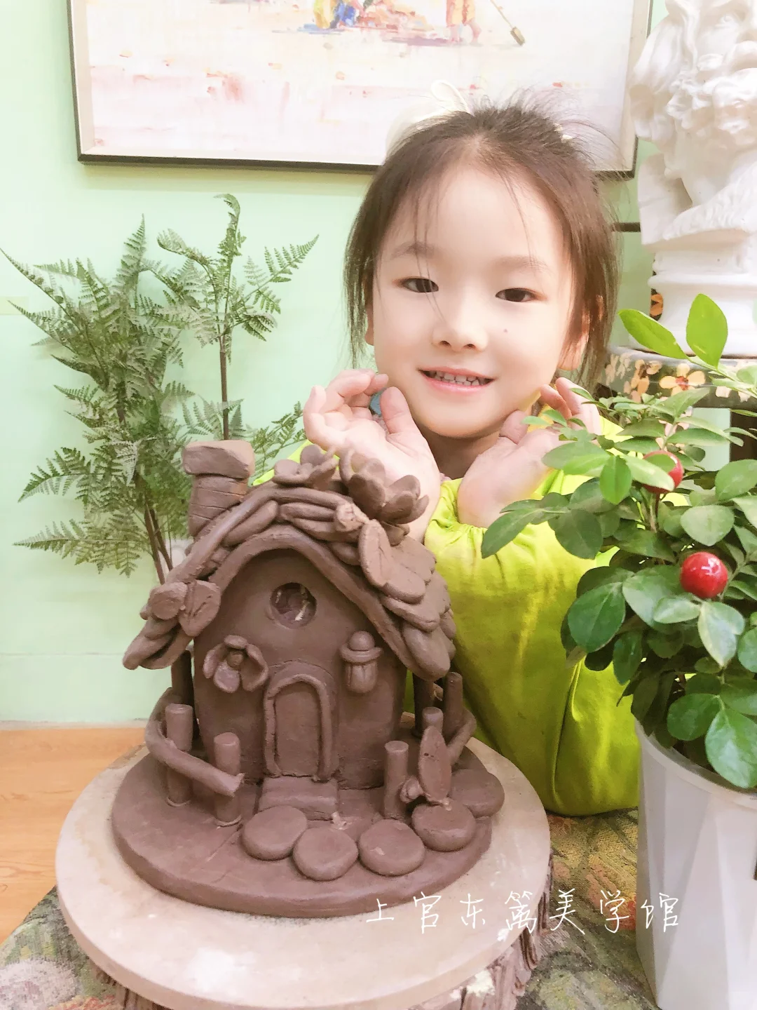 儿童陶艺 | 原创陶艺雕塑房屋系列 全部空心