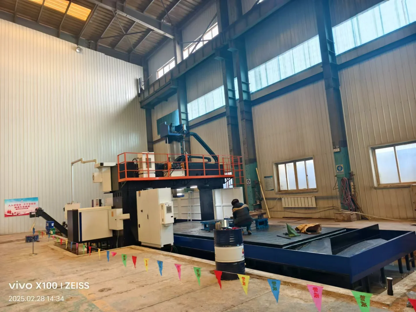 数控龙门铣床落地客户现场