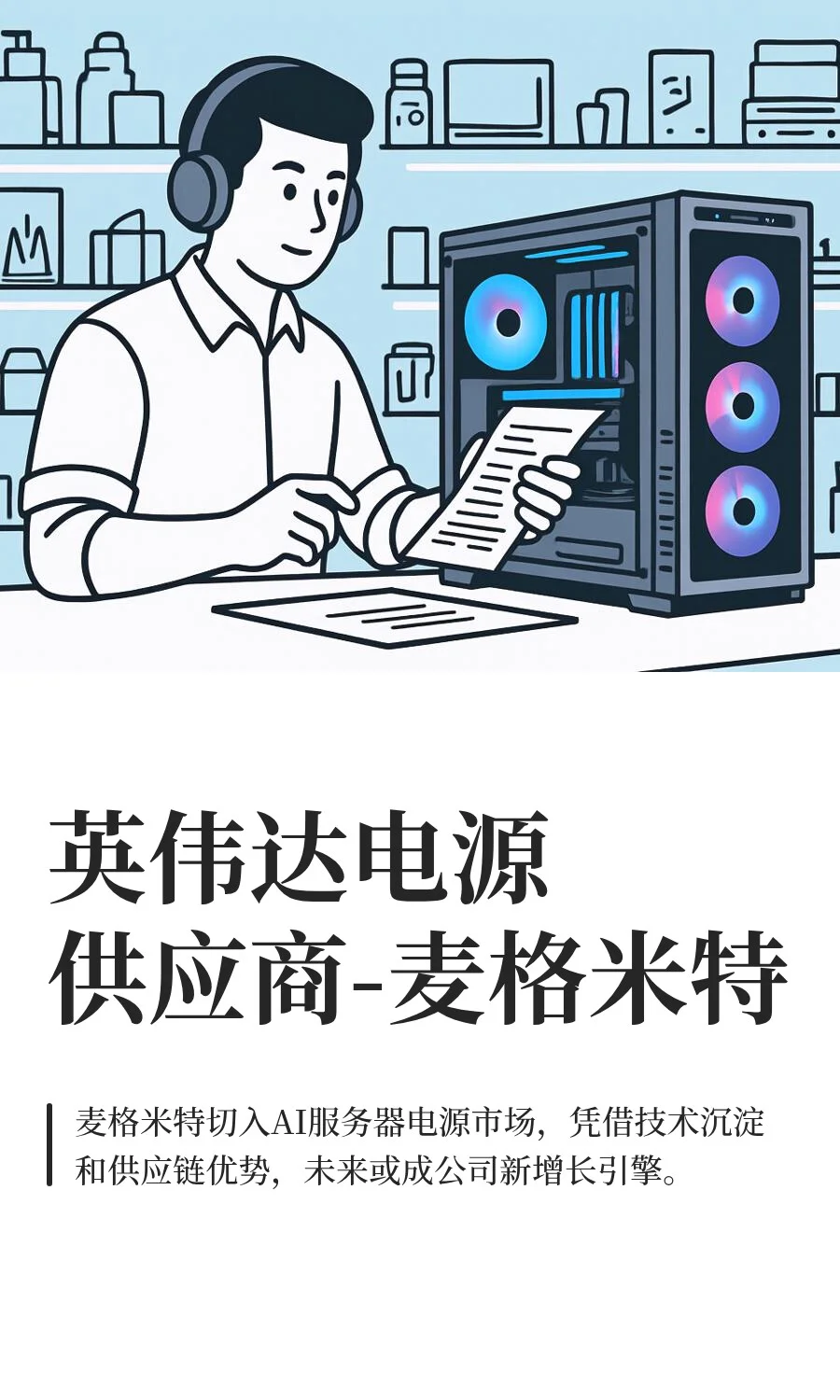 英伟达电源供应商-麦格米特