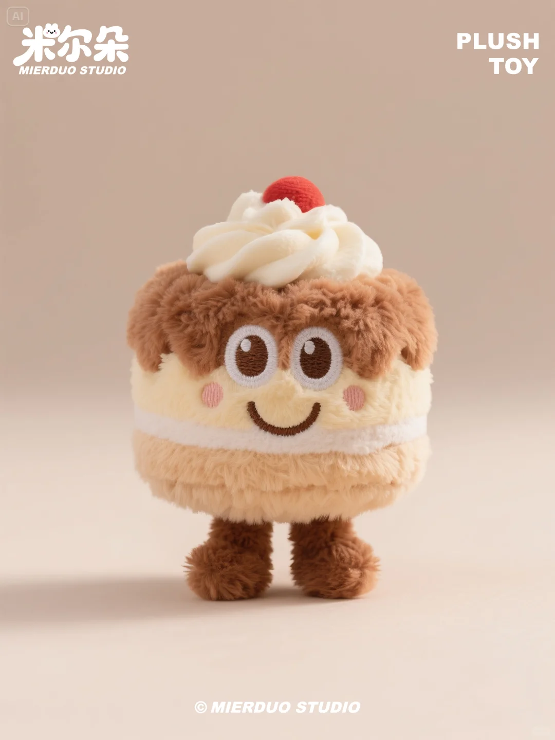 毛绒绒的蛋糕玩偶，香甜可爱~