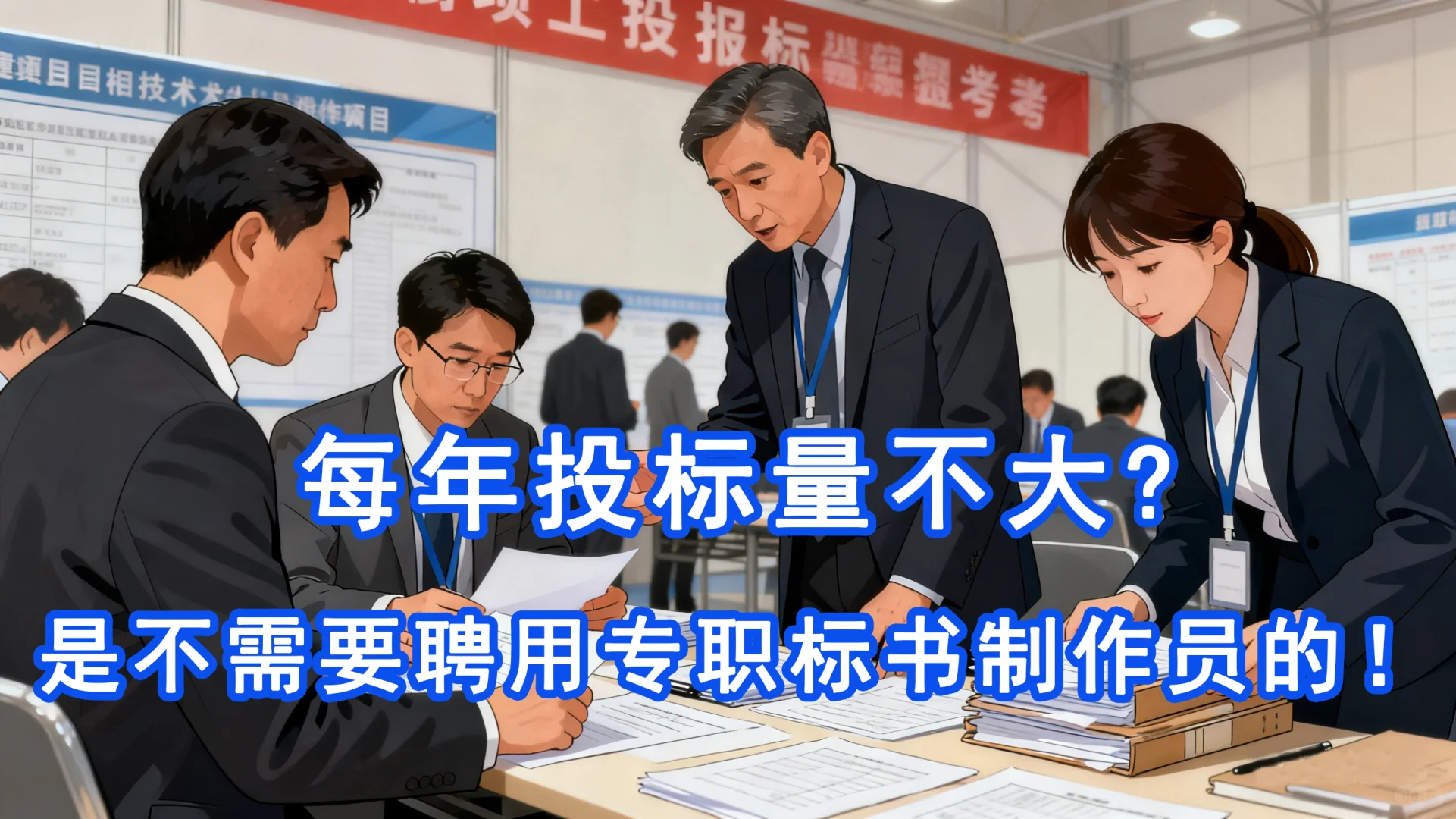 每年投标量不大不需要聘用专职标书制作员!