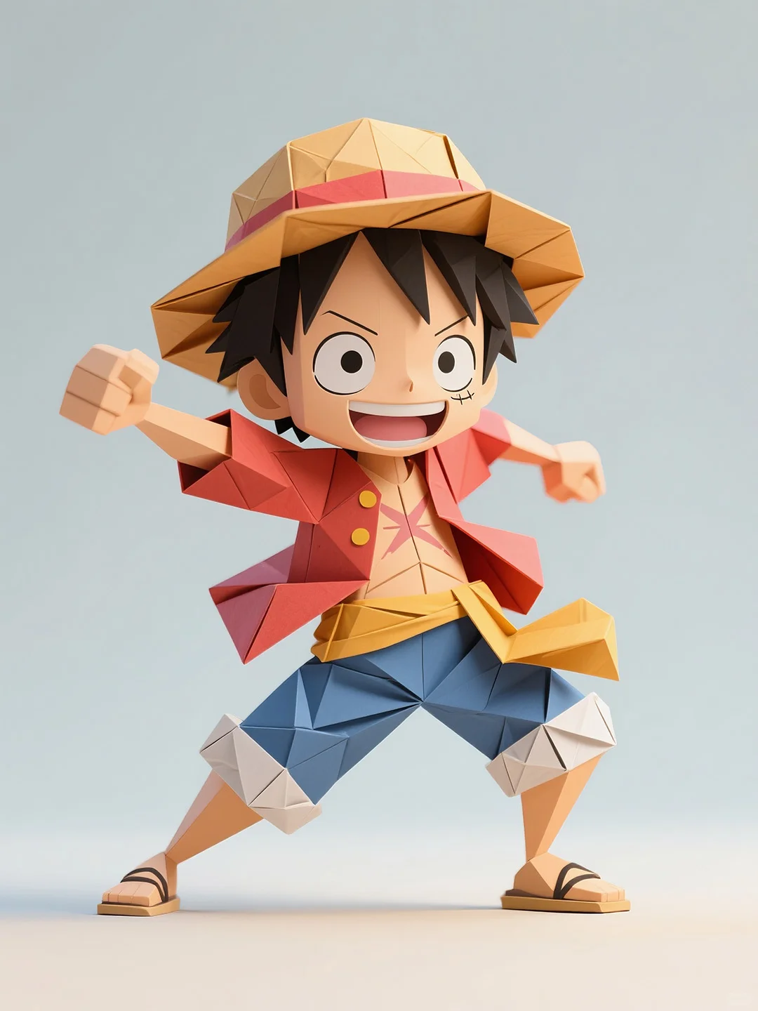 一些折纸风格的动漫人物丨AI绘画丨30集