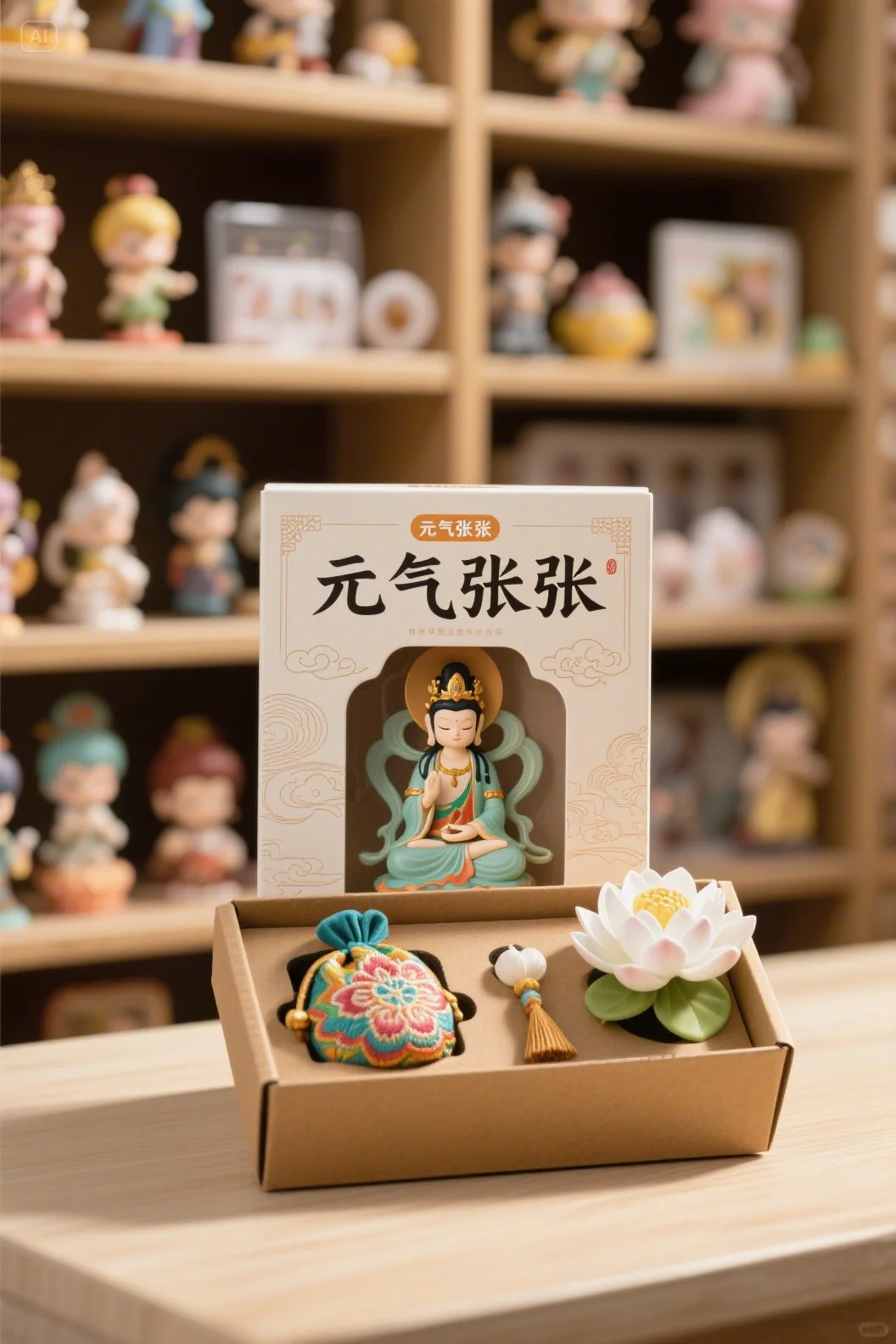 可可爱爱的文殊菩萨手办