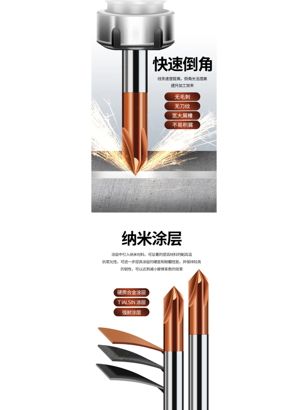 工业详情设计/铣刀详情设计/铣刀精修