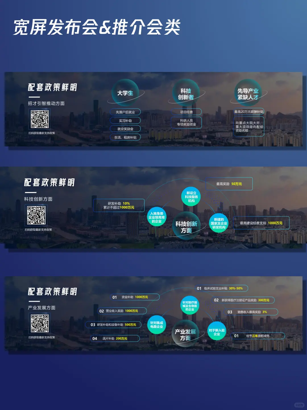 第77集 | 商务宽屏发布会&推介会类PPT模板