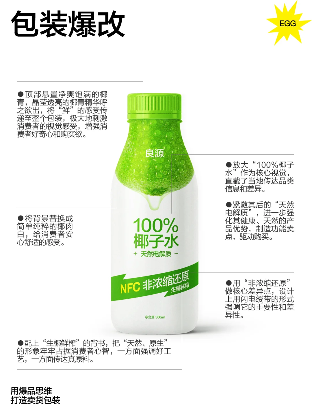 椰子水包装大爆改！这次真的改爽了！