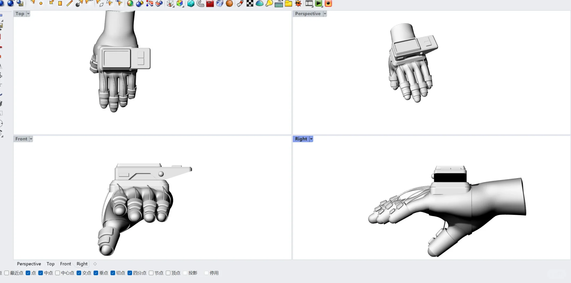针对中老年关节炎康复设备-指关节康复手套