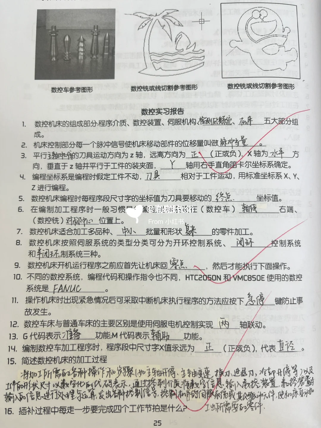 金工实习｜数控（成品+报告）