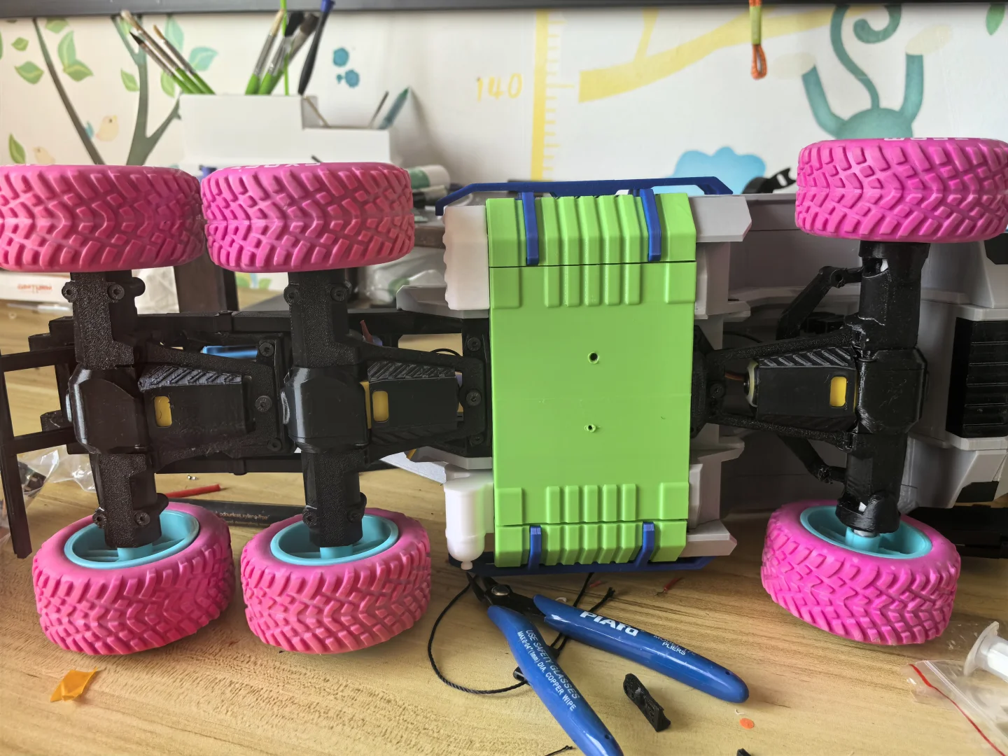 3d打印rc六轮货车