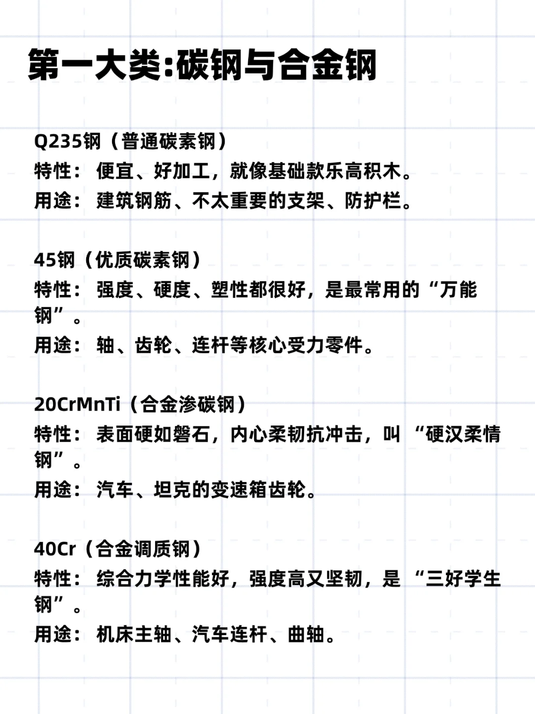 机械选材大揭秘！选材不再难，设计更轻松！