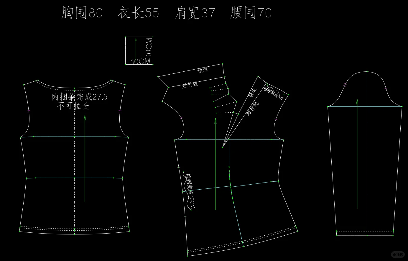 有没有姐妹喜欢这件创意打底衫,有裁剪图
