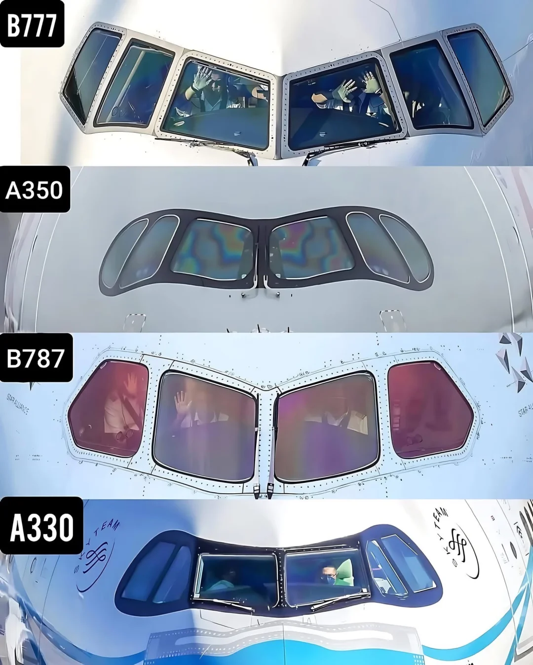 4选1，哪款飞机戴墨镜最好看？