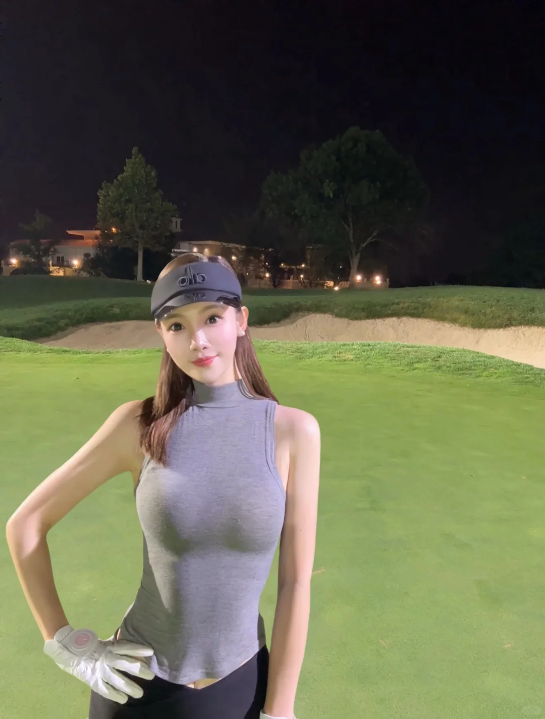 夜色下的球场有一种不一样的感觉⛳️