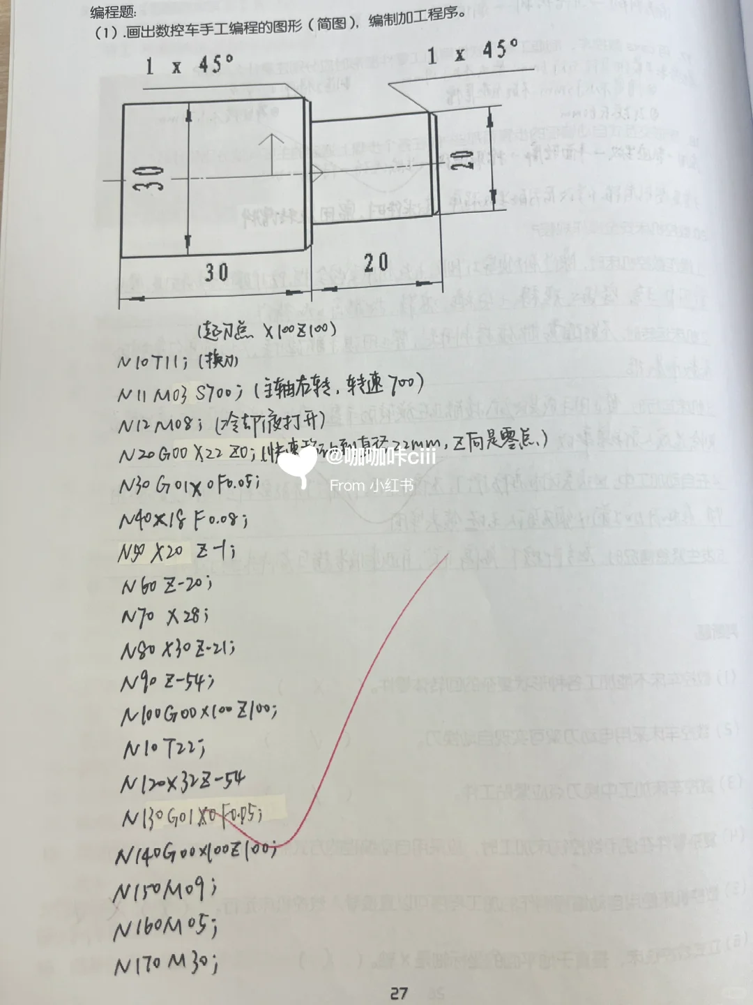 金工实习｜数控（成品+报告）