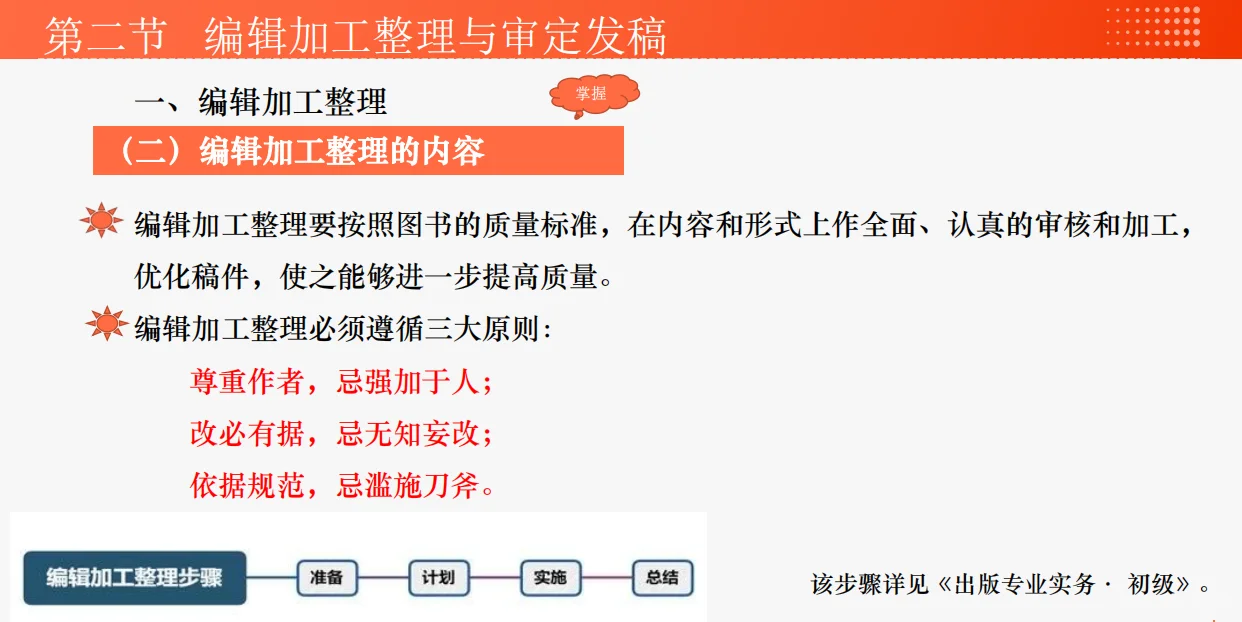 〈出版〉编辑加工整理与审定发稿