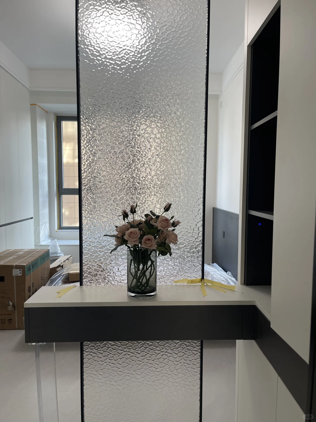 几百块的玻璃隔断，要啥自行车！