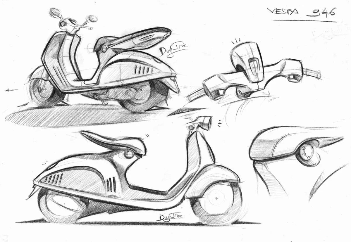 手绘干货｜交通工具手绘素材分享（上）