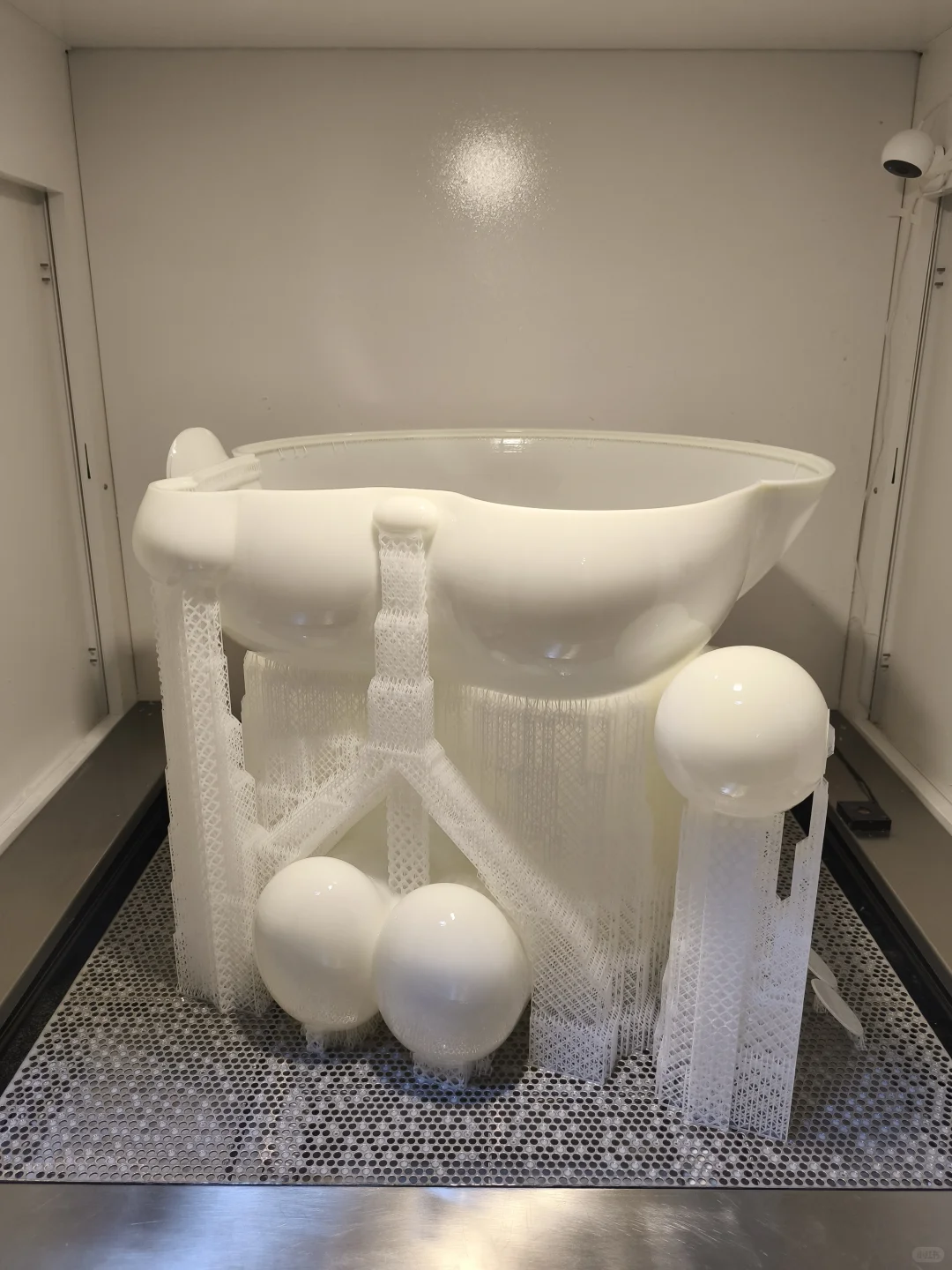 光固化3D打印——刚下机的瞬间！✨