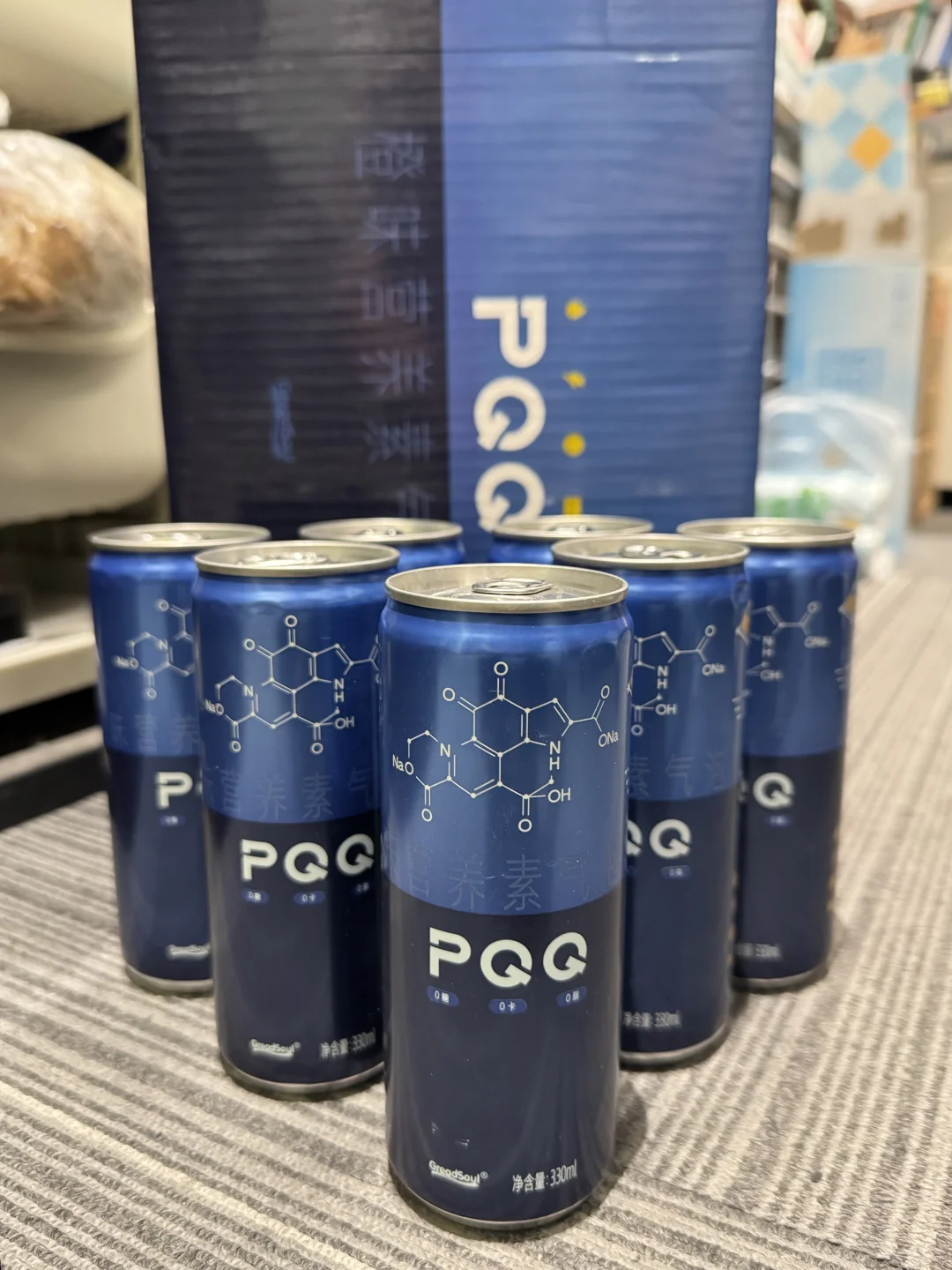 饮料界新晋黑马pqq营养气泡水