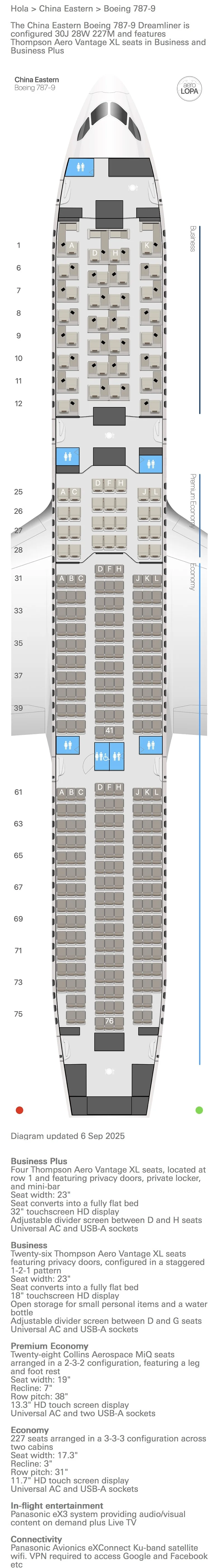 东航宽体机选座图