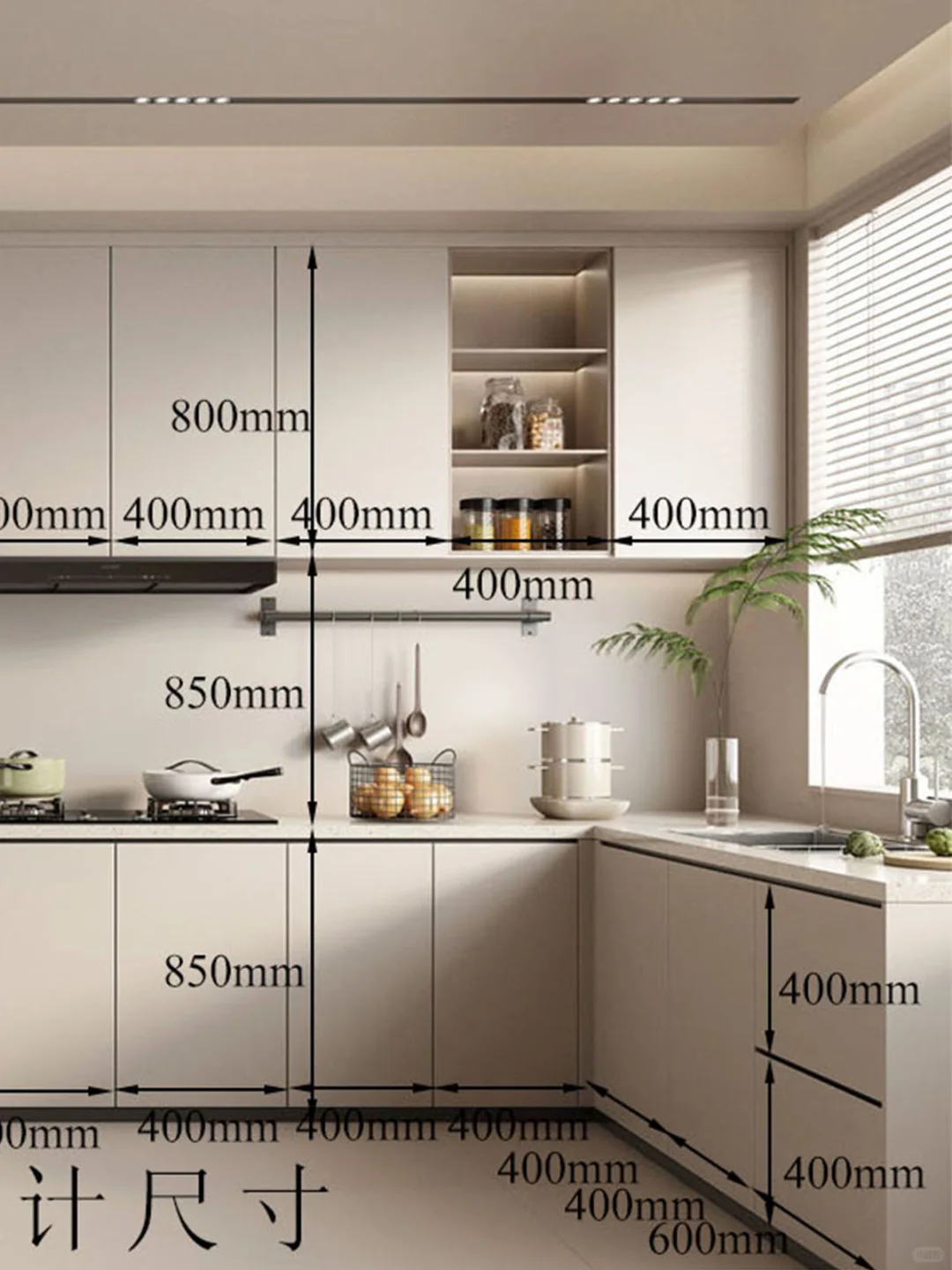 橱柜超详细尺寸大公开！收纳超好用?~
