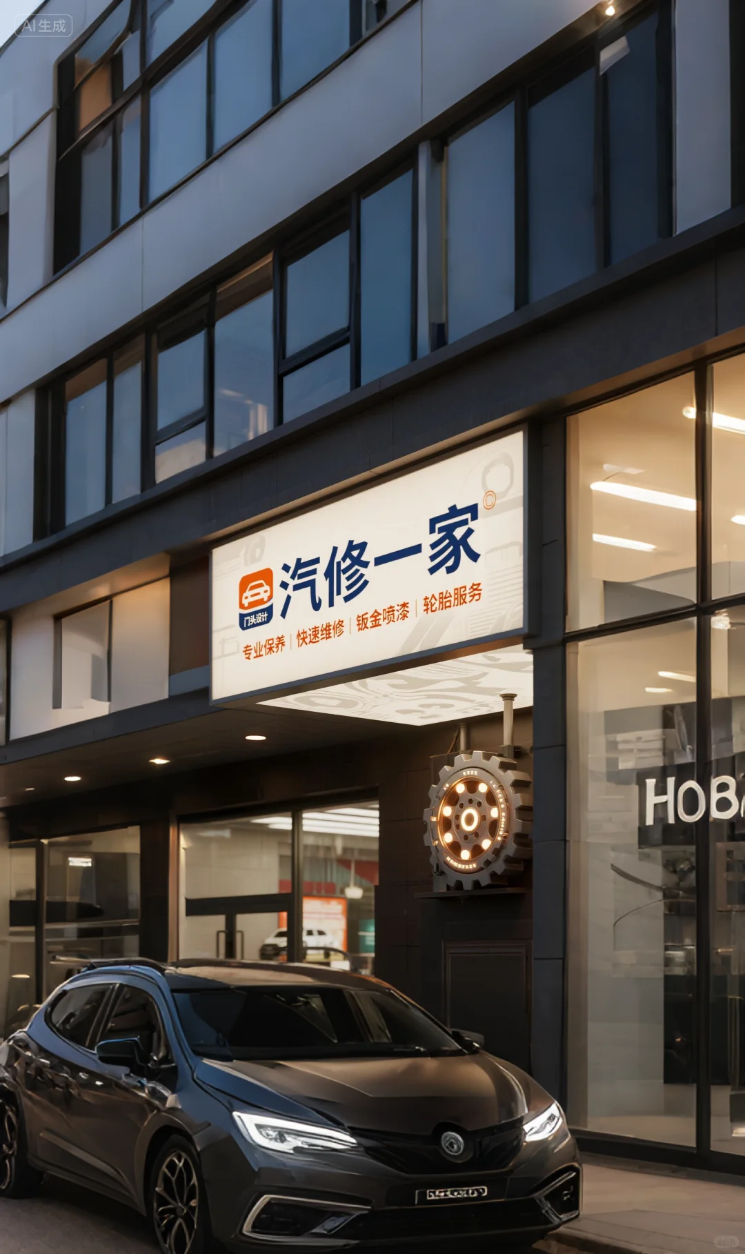 ?超吸睛汽修店门头,顾客看了都想进!