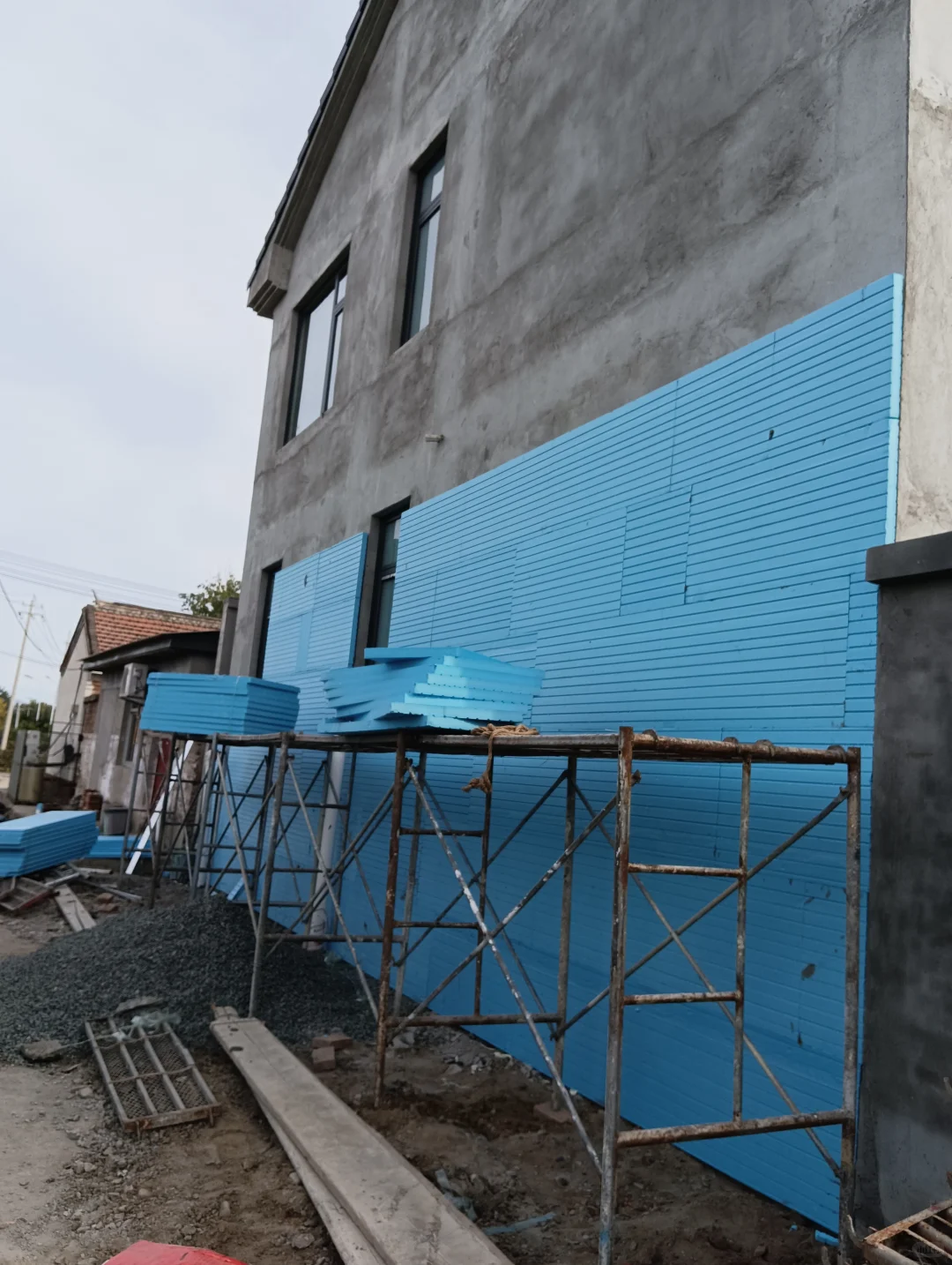 自建房第203天：外墙保温细节竟然这么多