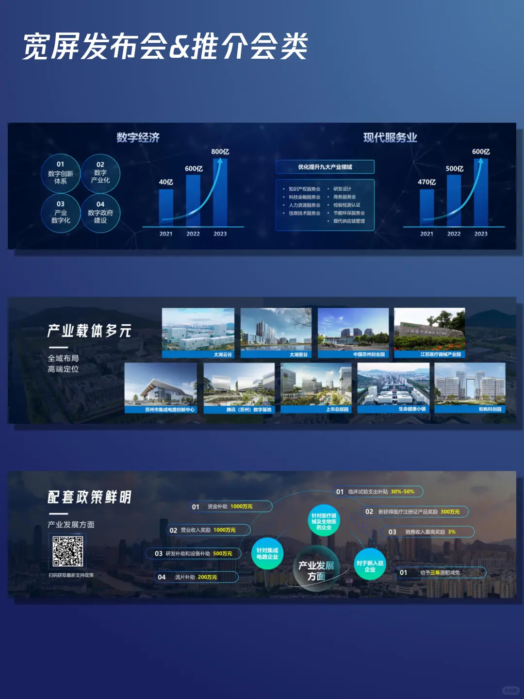 第77集 | 商务宽屏发布会&推介会类PPT模板