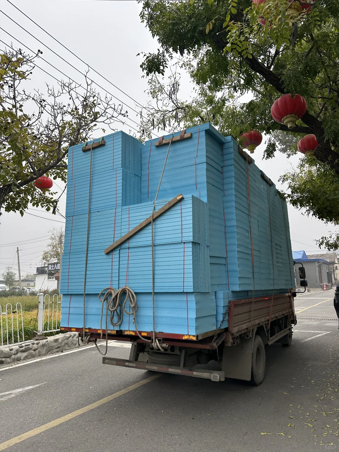 自建房流水账 保温挤塑板入场